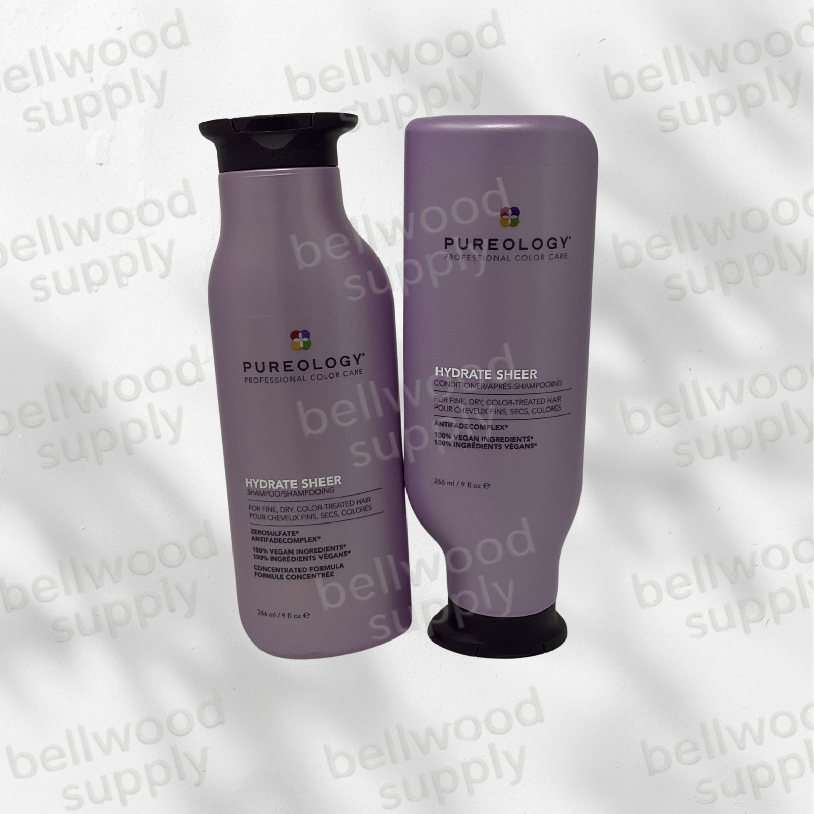 Pureology Hydrate SHEER Shampoo & Conditioner Duo Set 9 oz Fresh