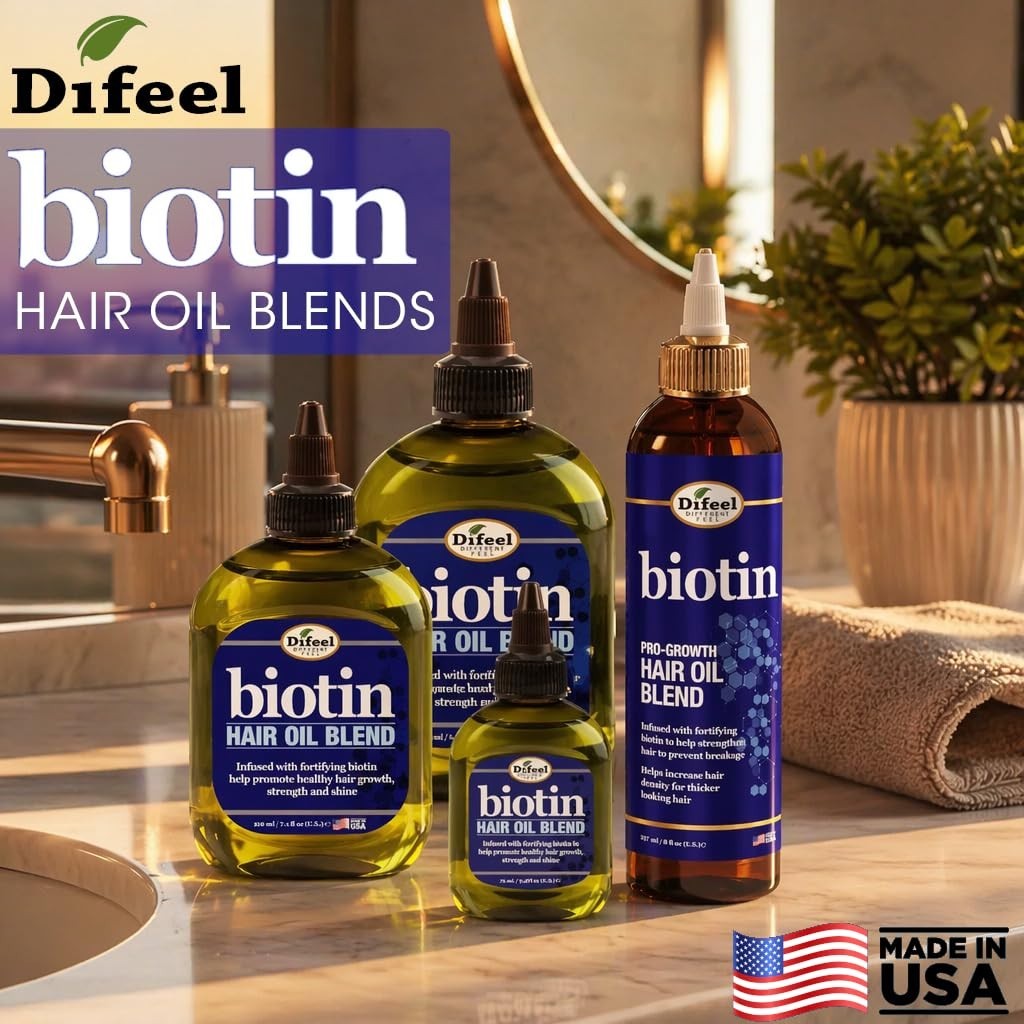Transform Your Tresses: Botanical Biotin Hair Oil 7.1 oz for Healthy Growth