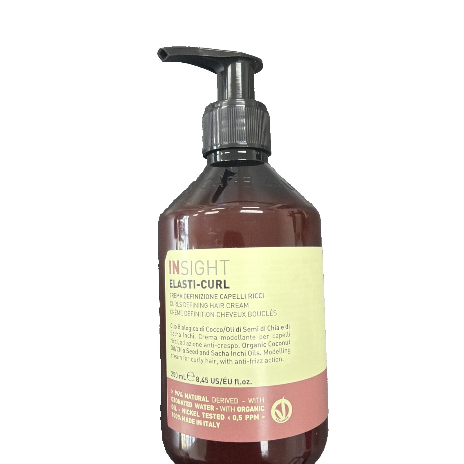 Insight Curl Defining Hair Cream 8.5 Fl. Oz / 250 ml Organic Oils made in Italy