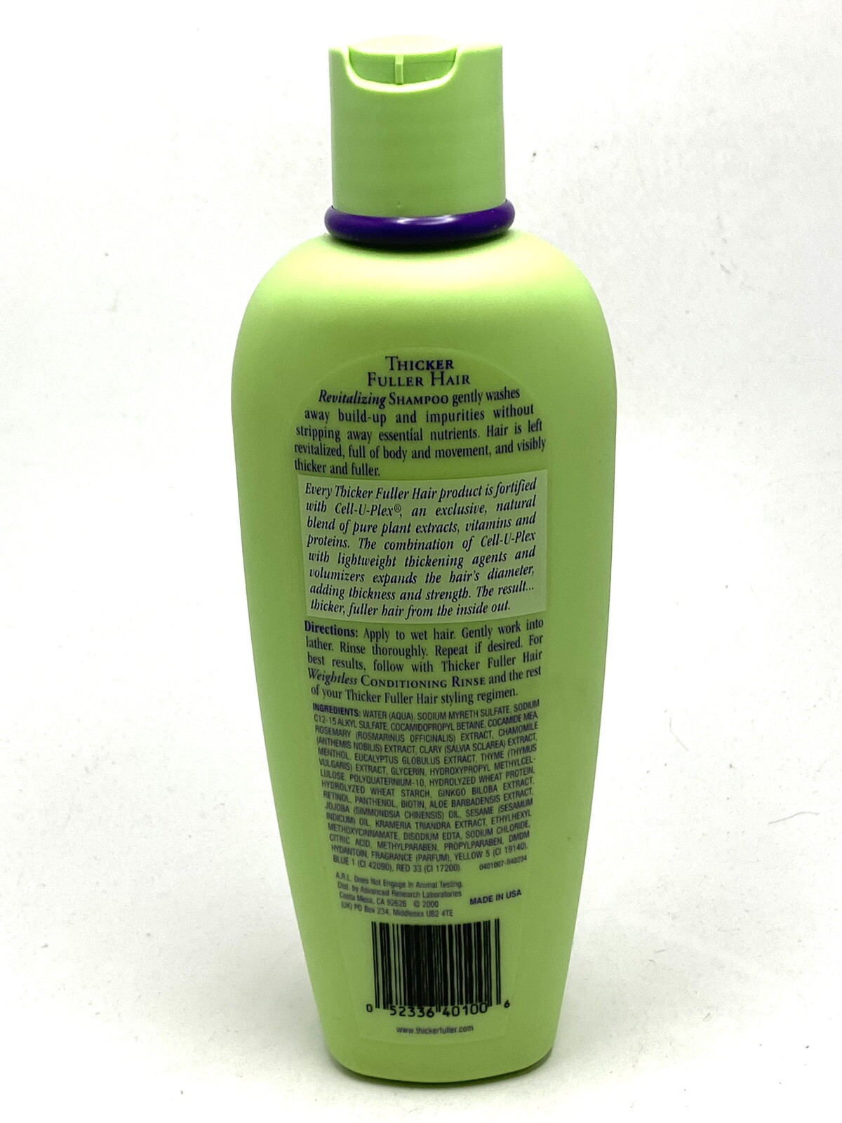 Thicker Fuller Hair Cell U Plex 12 Fl.oz Revitalizing Shampoo To Any Hair Type