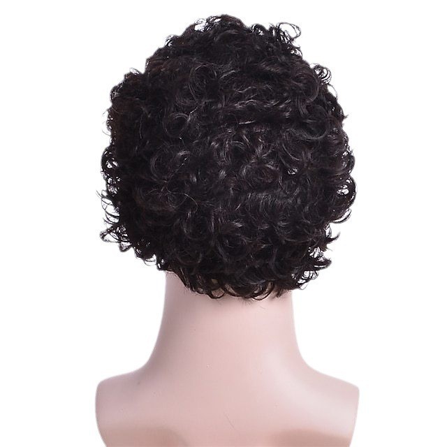 Unisex Short Afro Curly Wig Versatile Halloween Party Daily Synthetic Full Wig