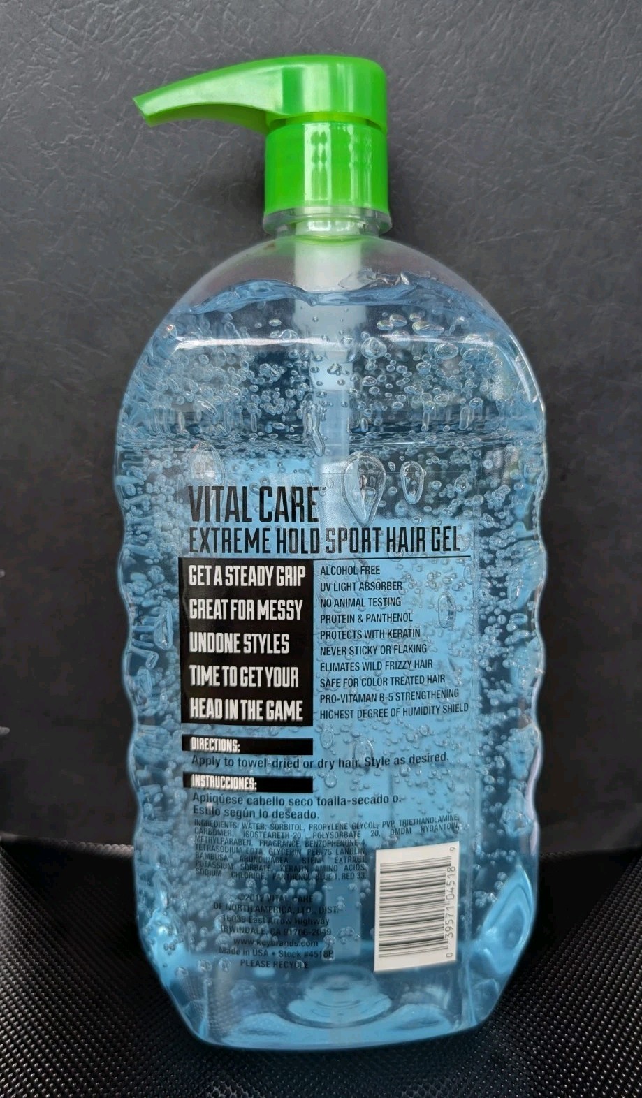 Vital Care Extreme Hold Sport Hair Gel 40oz Level 10 – New (4 available)