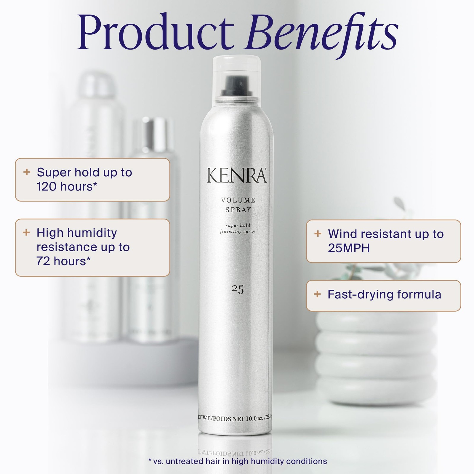 Kenra Professional Volume Spray 25 50% | Super 10 Ounce (Pack of 1), Grey