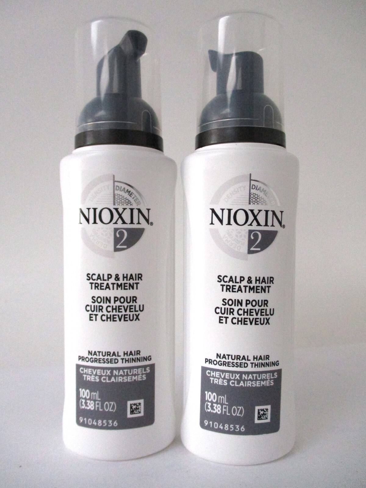 NIOXIN SYSTEM # 2 SCALP & HAIR TREATMENT 3.38 OZ (Lot of 2)