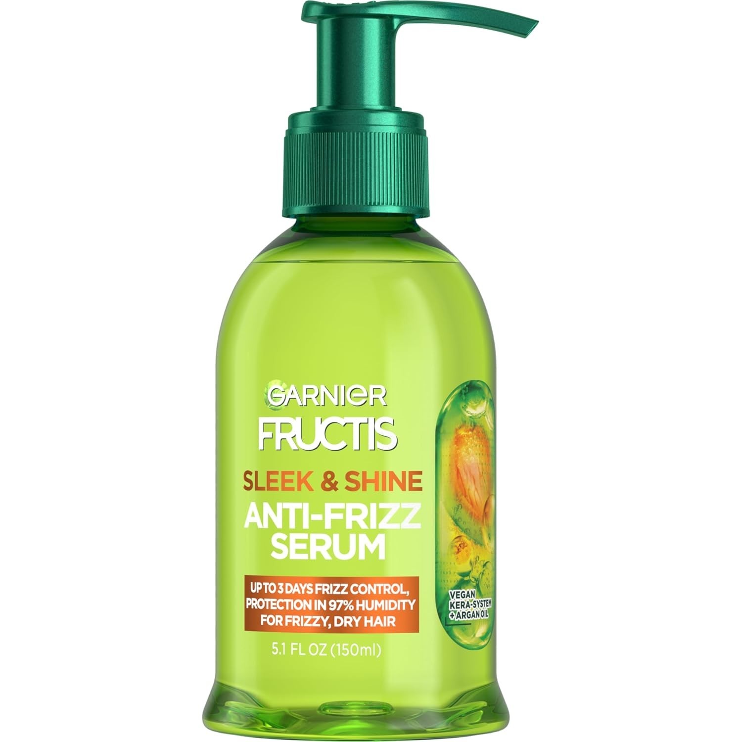 Garnier Fructis Sleek & Shine Anti-Frizz Hair Serum Argan Oil 5.1oz