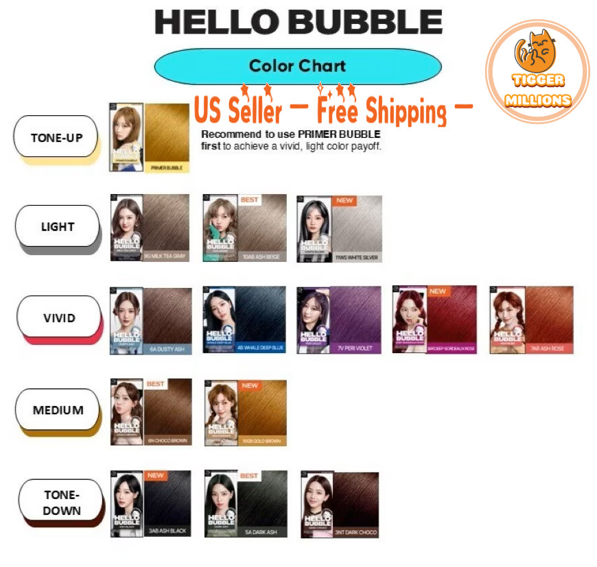 [US Seller] Mise En Scene Hello Bubble #6N Choco Brown Hair Dye New KoreanImport