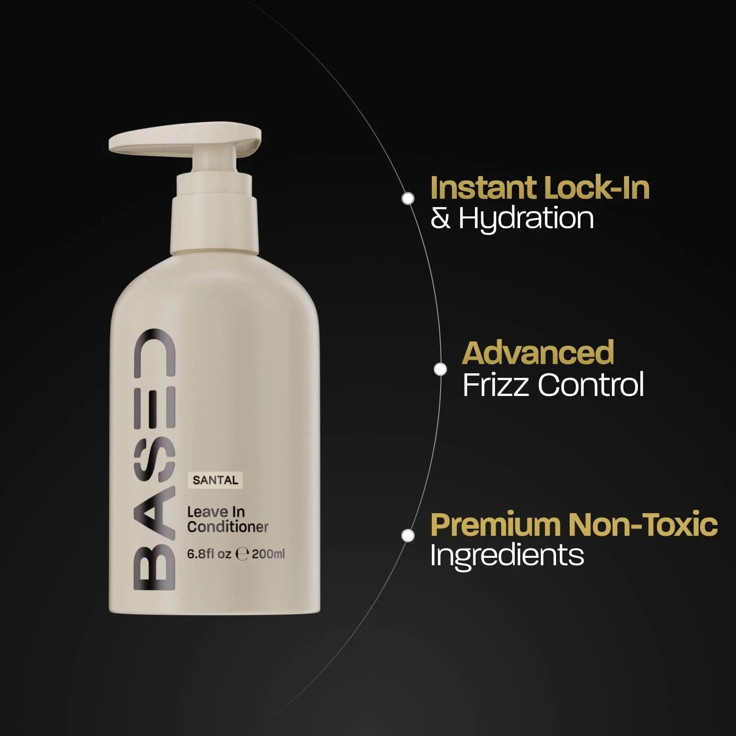 Hair,NEW BASED Leave-In Detangler, Instant Frizz Control, Hydrates & Nourishes