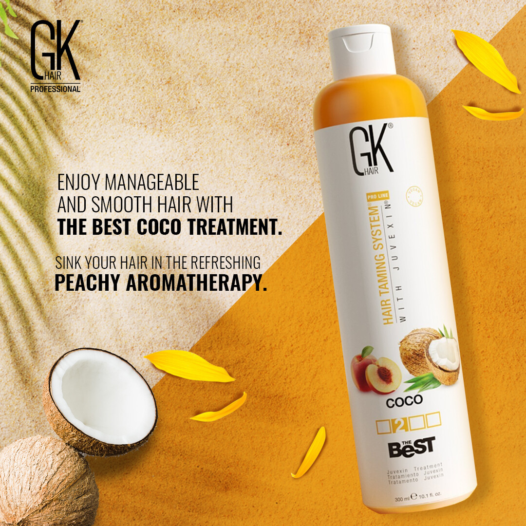 GK HAIR Best COCO 10.1 fl Oz Brazilian Blowout Women Keratin Treatment Smoothing