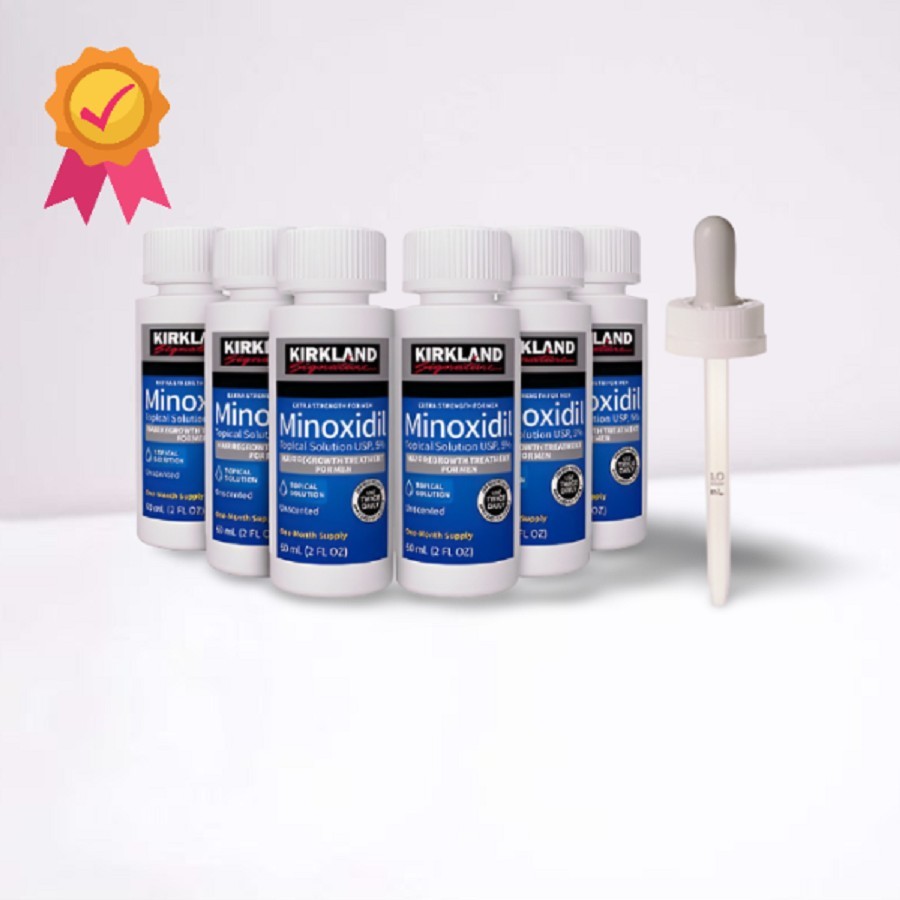 Kirkland Minoxidil 5% Extra Strength Men Hair Regrowth Treatment 6 Month Supply