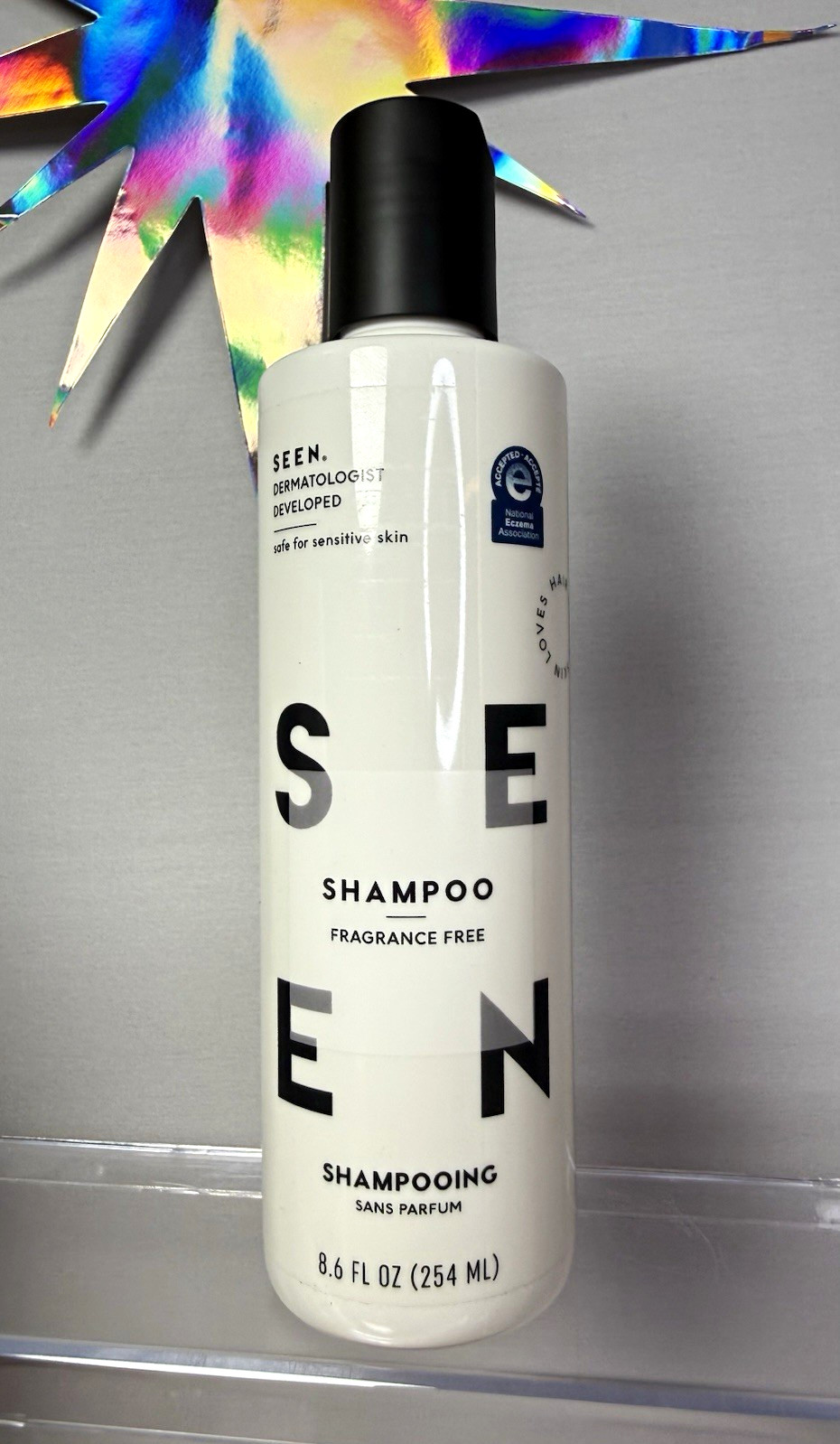 SEEN Fragrance-Free Shampoo Standard Size 8.6 fl oz (254 mL) Unisex Adult
