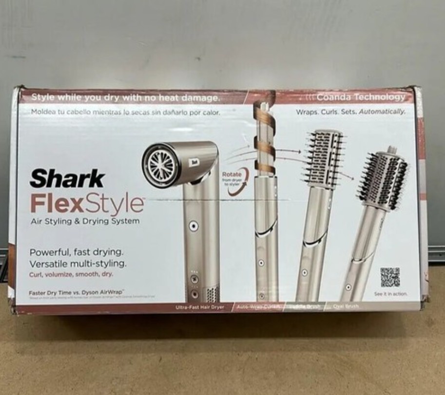 Shark Flex Style 1300W Air Styling & Drying System – Stone (HD430) Open US STOCK