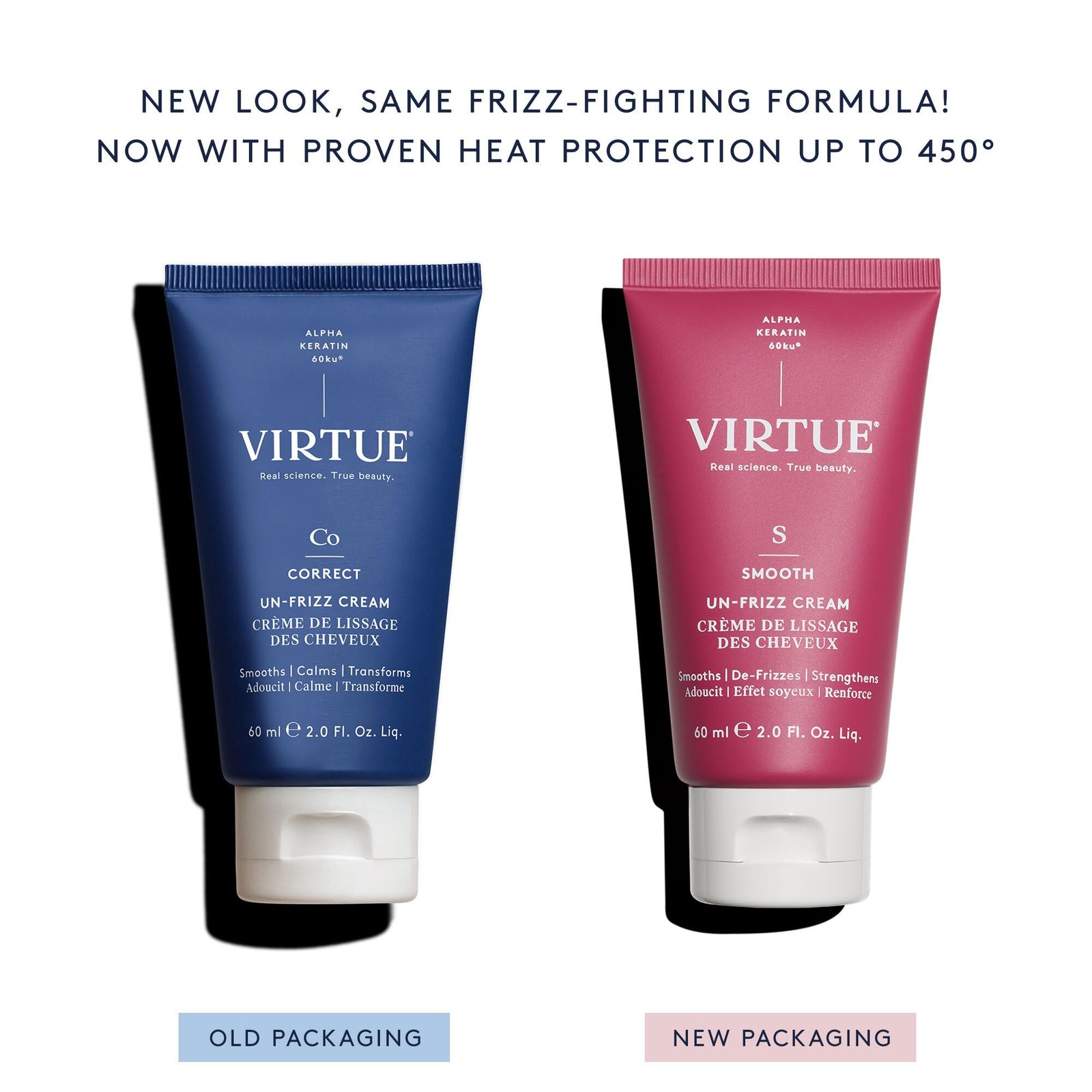 Virtue Un-Frizz Leave-In Hair Treatment for Curly Hair Frizz Control Sulfate