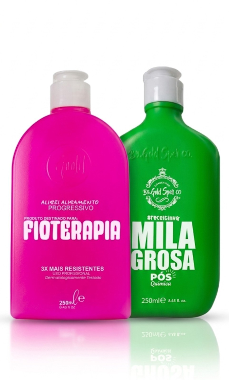 Progressive Fioterapia 250ml + Miraculous Post-Chemical 250ml / Kit Gold Spell