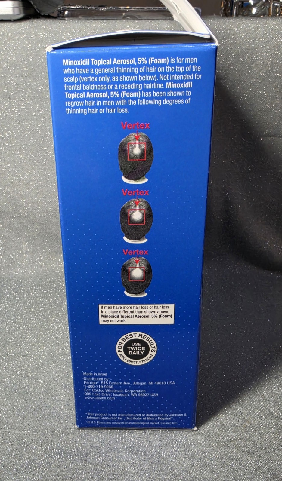 Kirkland Hair Regrowth Treatment 5% Minoxidil Topical Aerosol Foam 5 Month Suppl