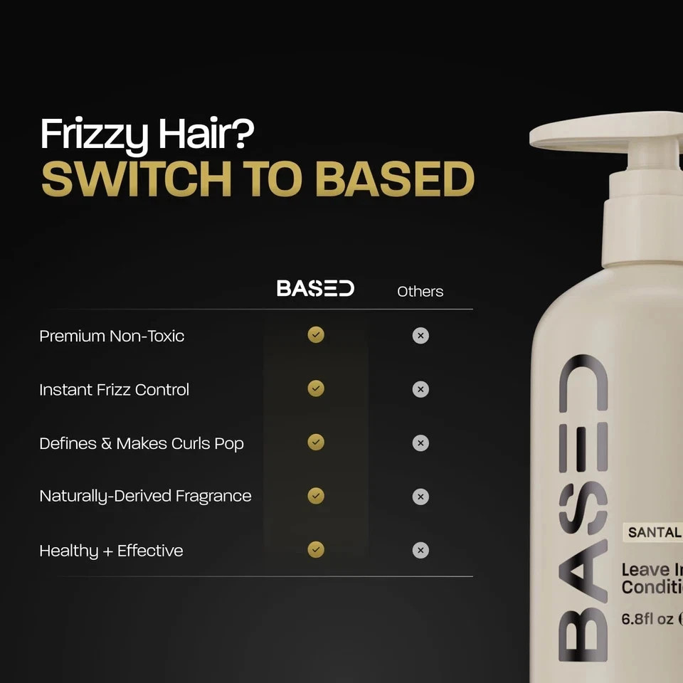 BASED Leave-in Conditioner – Instant Hydration & Anti-Frizz for All Hair Types