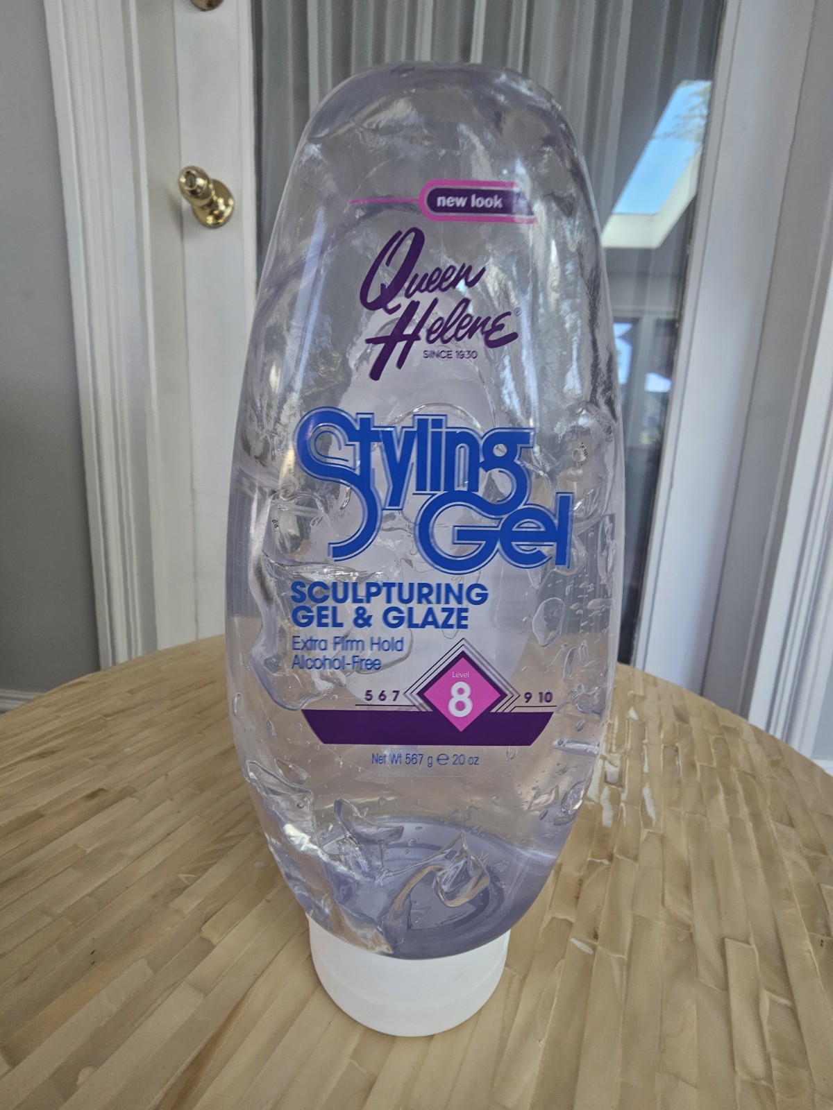 Queen Helene Styling Gel Sculpturing Gel & Glaze Extra Firm Hold Level 8 20 Oz