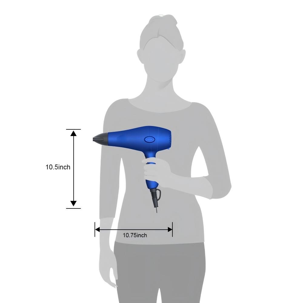 Professional Ionic Hair Dryer Fast Drying Blow Dryer 3 Heat/2 Speed Diffuser