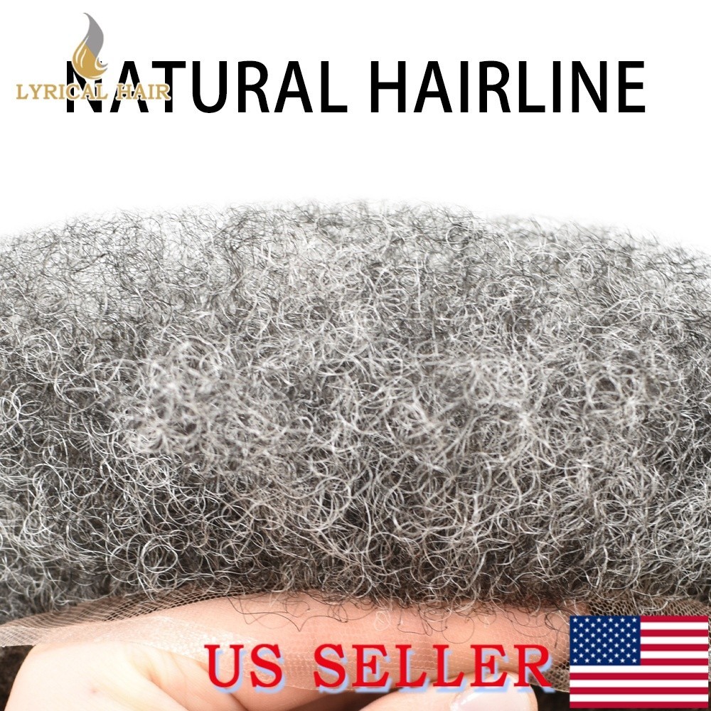 Lyrical Hair Unit For Black Men Full Lace Afro Toupee For Men Human Hair Piece