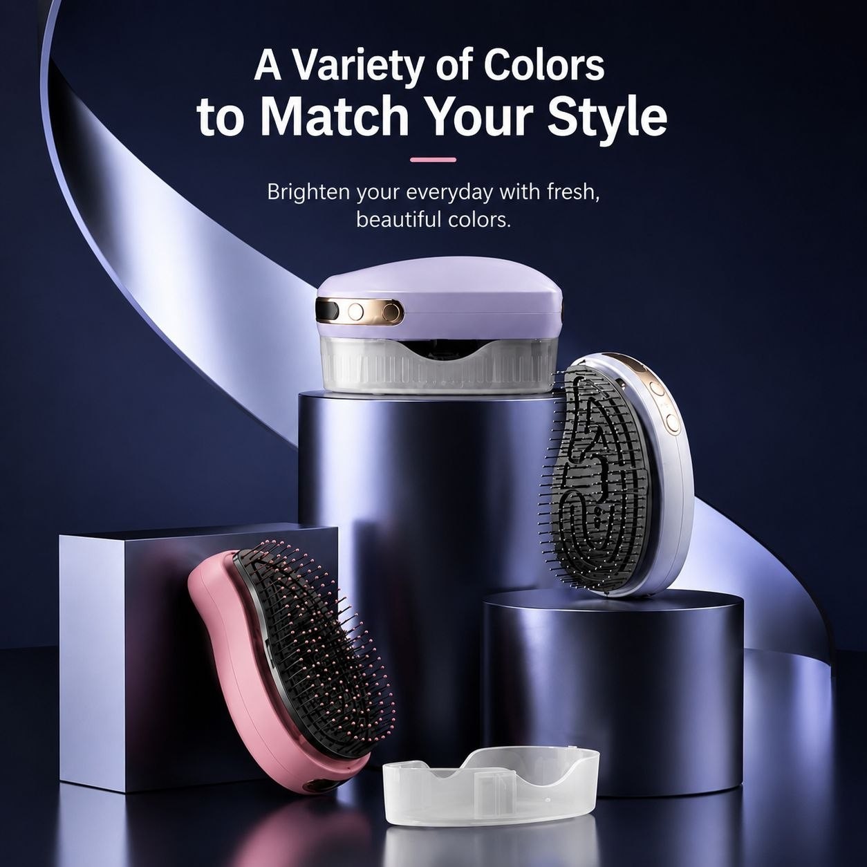 Electric Scalp Massager Hair Brush Essential Oil Atomization Rechargeable Comb