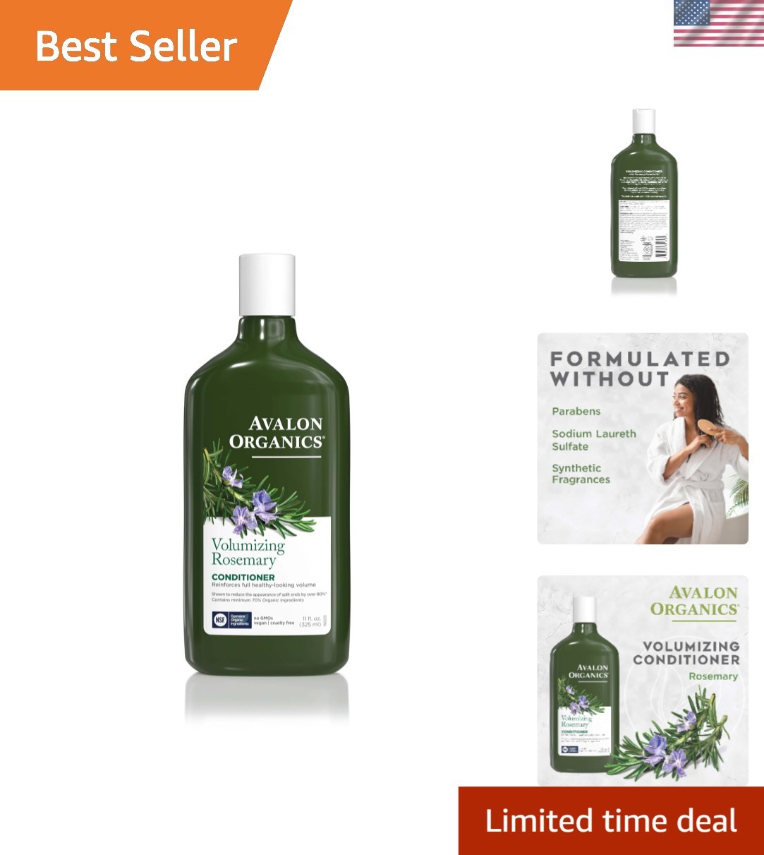 Rosemary Conditioner – Volumizing Haircare to Reinforce Full, Healthy Looking…