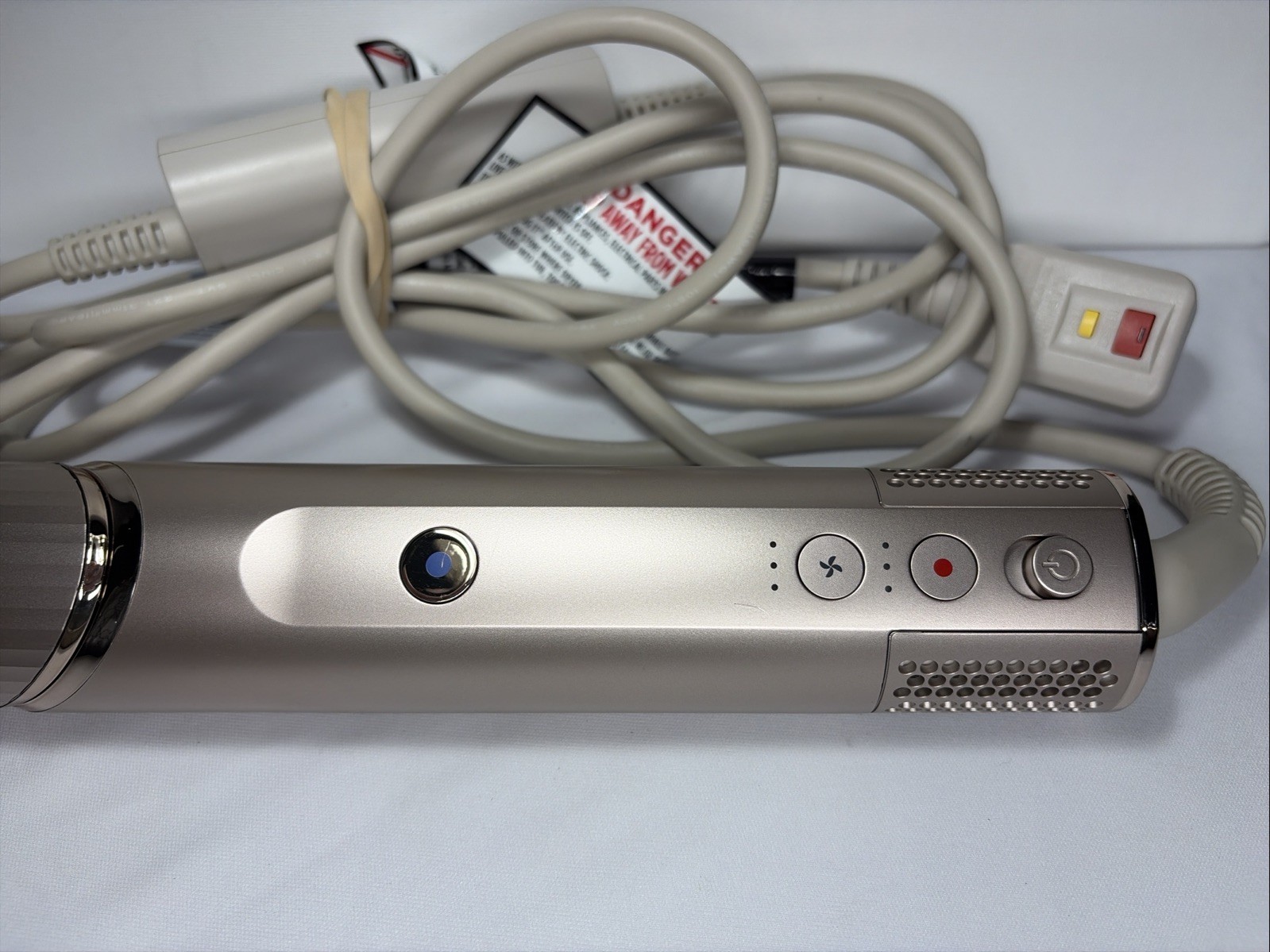 Shark FlexStyle Hair Dryer Styler HD400 W7 Gold Metallic With 2 Attachments