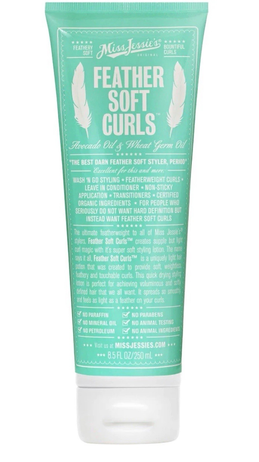 Miss Jessie’s Feather Soft Curls Super Soft Light Styling Lotion Two (2) 8.5 oz