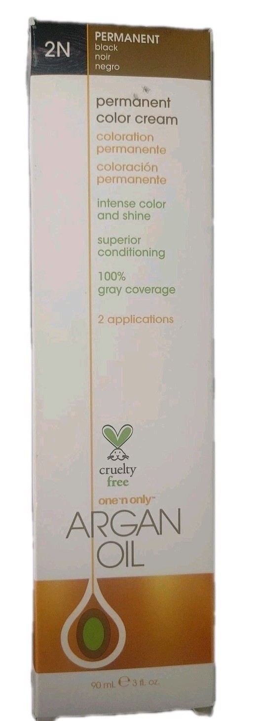 One n Only ARGAN OIL Color Permanent COLOR CREAM 2N Black