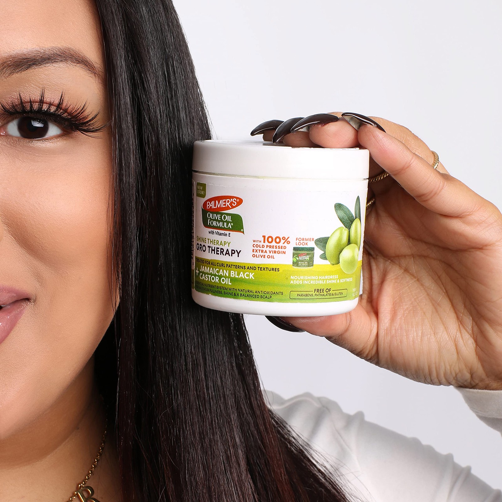 Palmer’s GRO Shine Therapy Hairdress, Olive Oil 5.25 Ounce (Pack of 1), Green