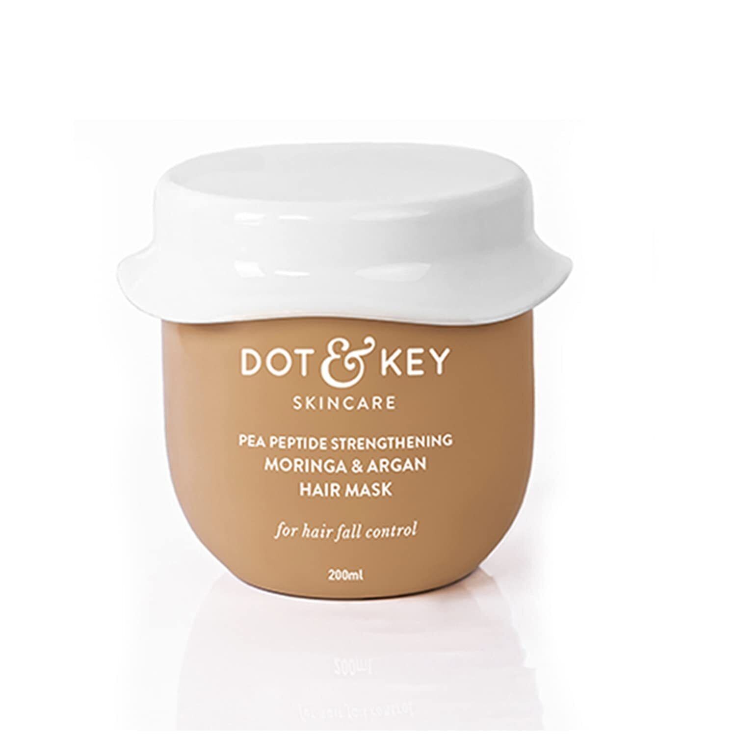 Dot & Key Pea Peptide Strengthening Moringa & Argan Hair Mask | Smoothening Hair
