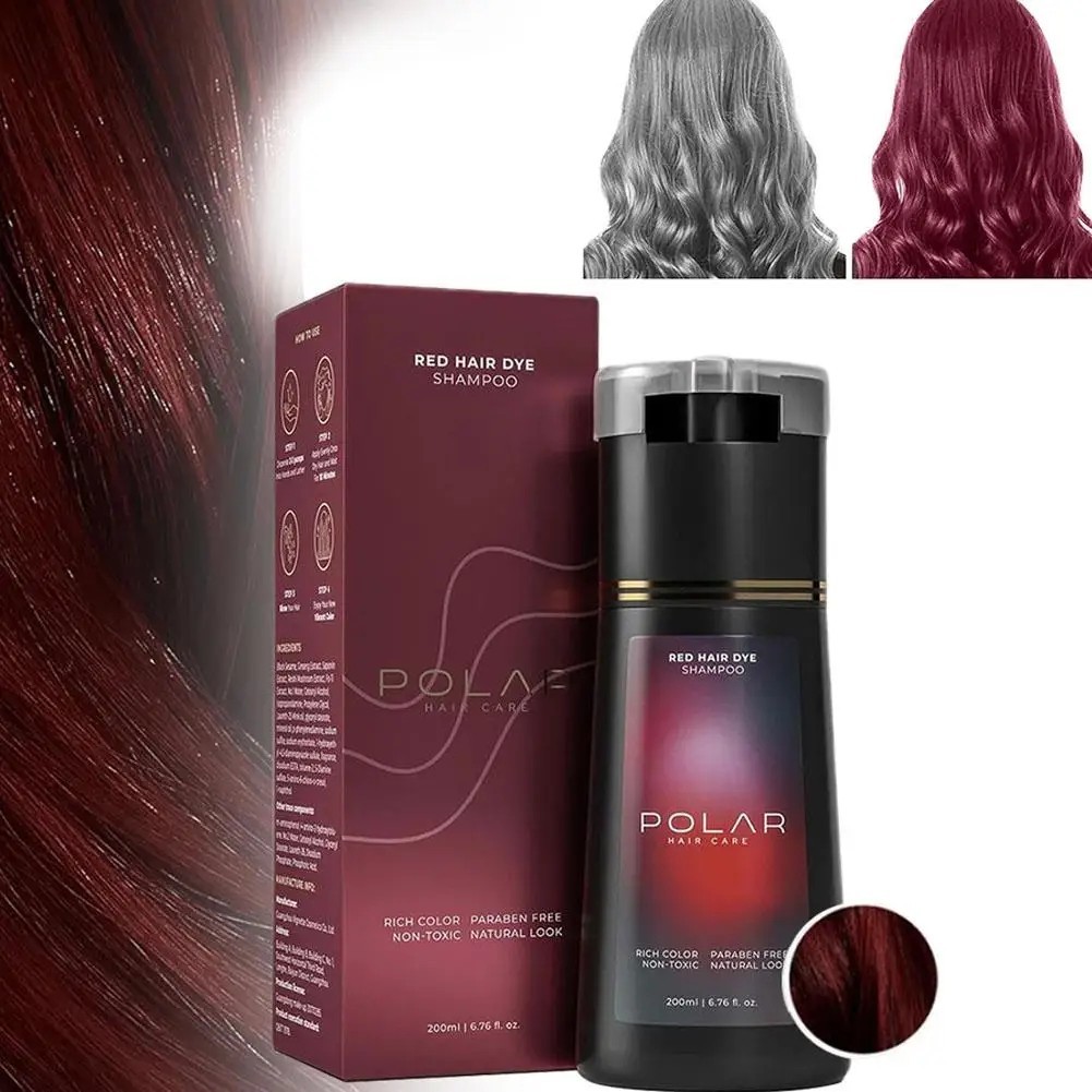 Polar-Hair Dye Shampoo Polar Hair Care, Hair Care Shampoo 200ML/6.7 OZ 4 Colors!