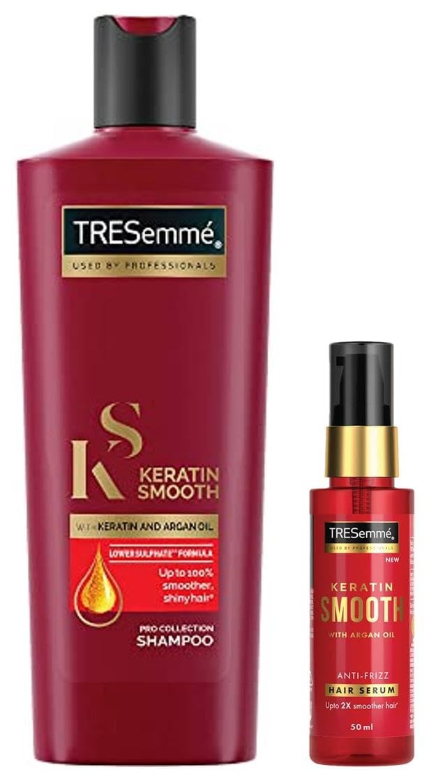 Hair Shampoo and Serum Kit 340ml Shampoo & 50ml Serum for 48H Frizz Control
