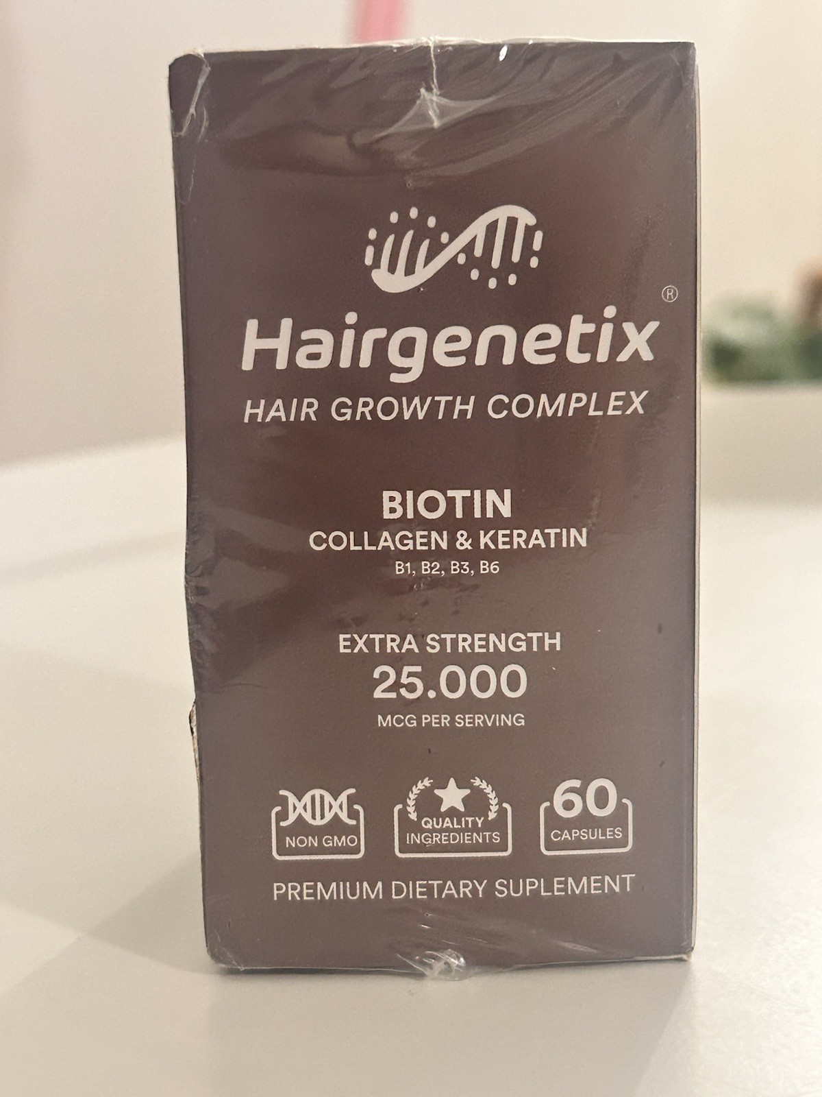Hairgenetix Hair Growth Complex Biotin Collagen & Keratin Extra Strength – 60￼