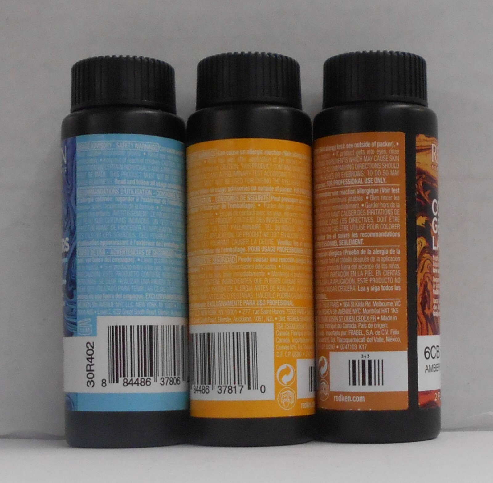 REDKEN 5TH Avenue NYC No Ammonia COLOR GELS LACQUERS Hair Color ~ 2 fl. oz.