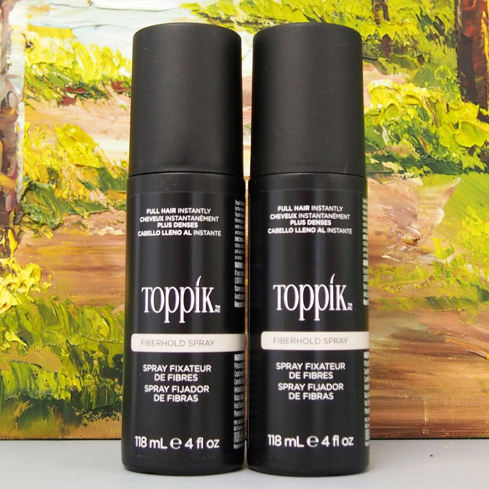 –2– TOPPIK FIBER HOLD HAIR SPRAY 118ml or 4oz, NEW! —2— UNITS!