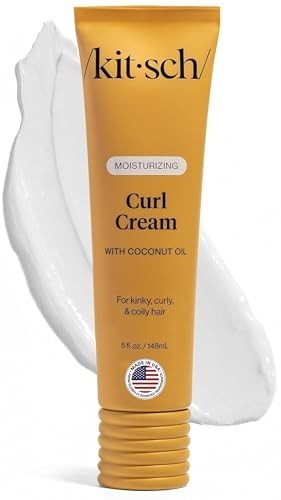 Kitsch Moisturizing Curl Cream for Curly Hair – Lightweight Curly Hair Products