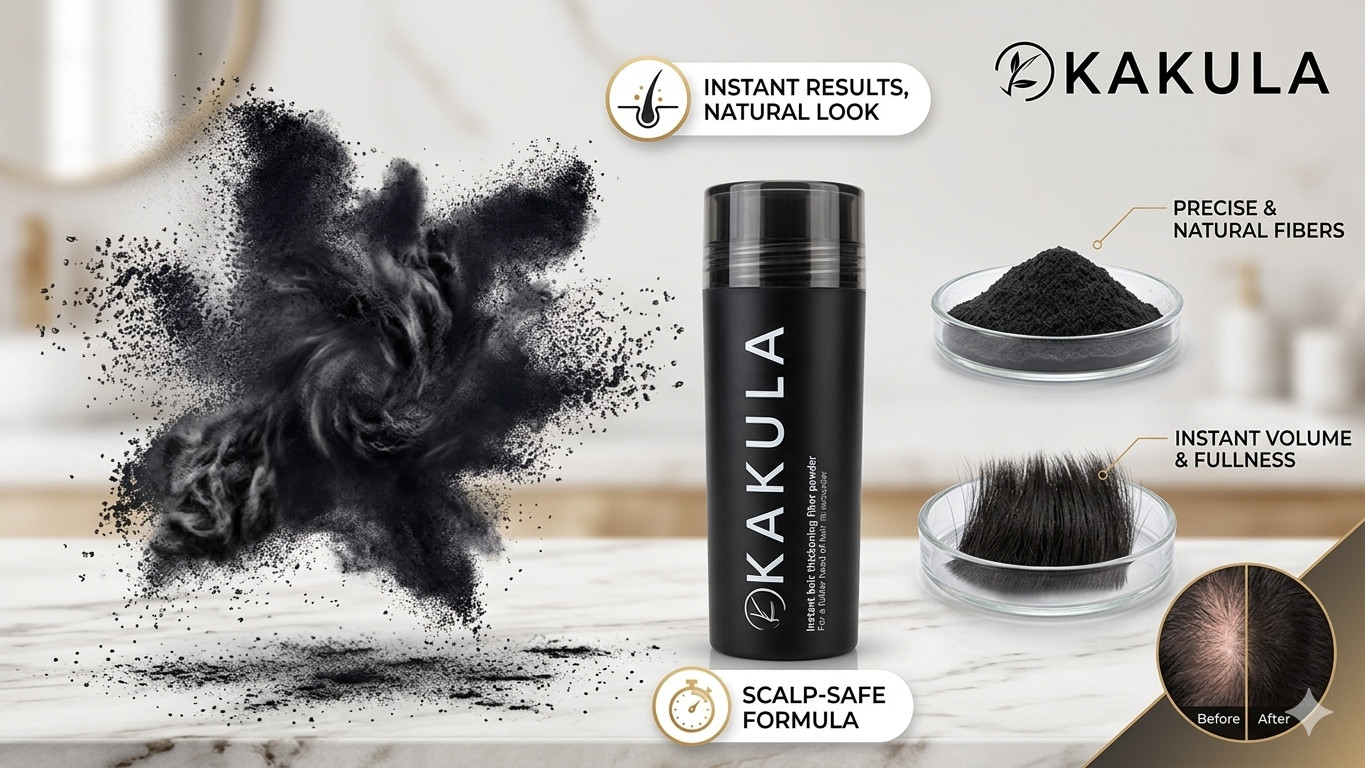 Kakula Keratin Hair Fiber Fiber 27.5g Black Dark Brown Medium Brown Light Brown