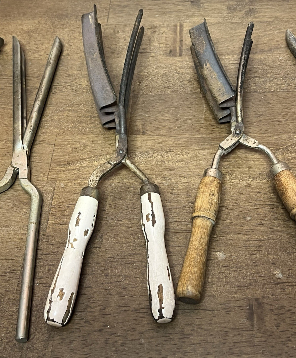 Vintage Antique Thermal Curling Irons from Germany and France – Lot of 5