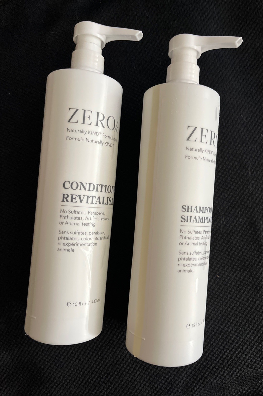 Zero% by Gilchrist & Soames Combo Shampoo & Conditioner 15oz Each New