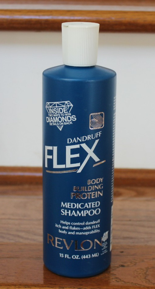 Vintage Revlon FLEX Dandruff Body Building Medicated Shampoo, 15 fl. oz., PROP