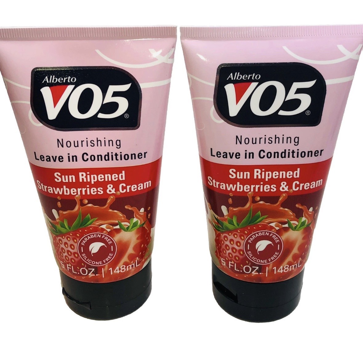 2 Alberto VO5 Leave In Conditioner Strawberries & Cream 5oz ~ Rare Hard to Find