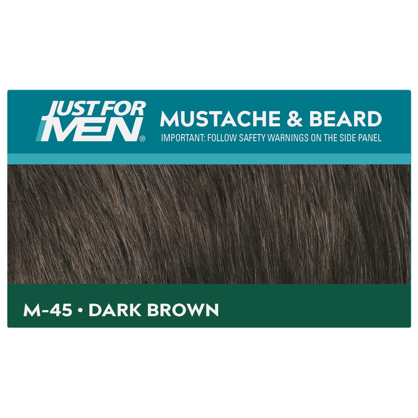 Just For Men M-45 DARK BROWN Mustache & Beard Brush In (1 2 3 pack ) Blue