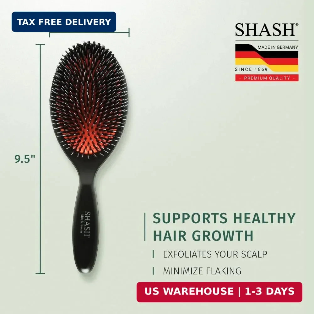 Since 1869 Hand Made In Germany – Nylon and 100% First Cut Boar Bristle Brush Su