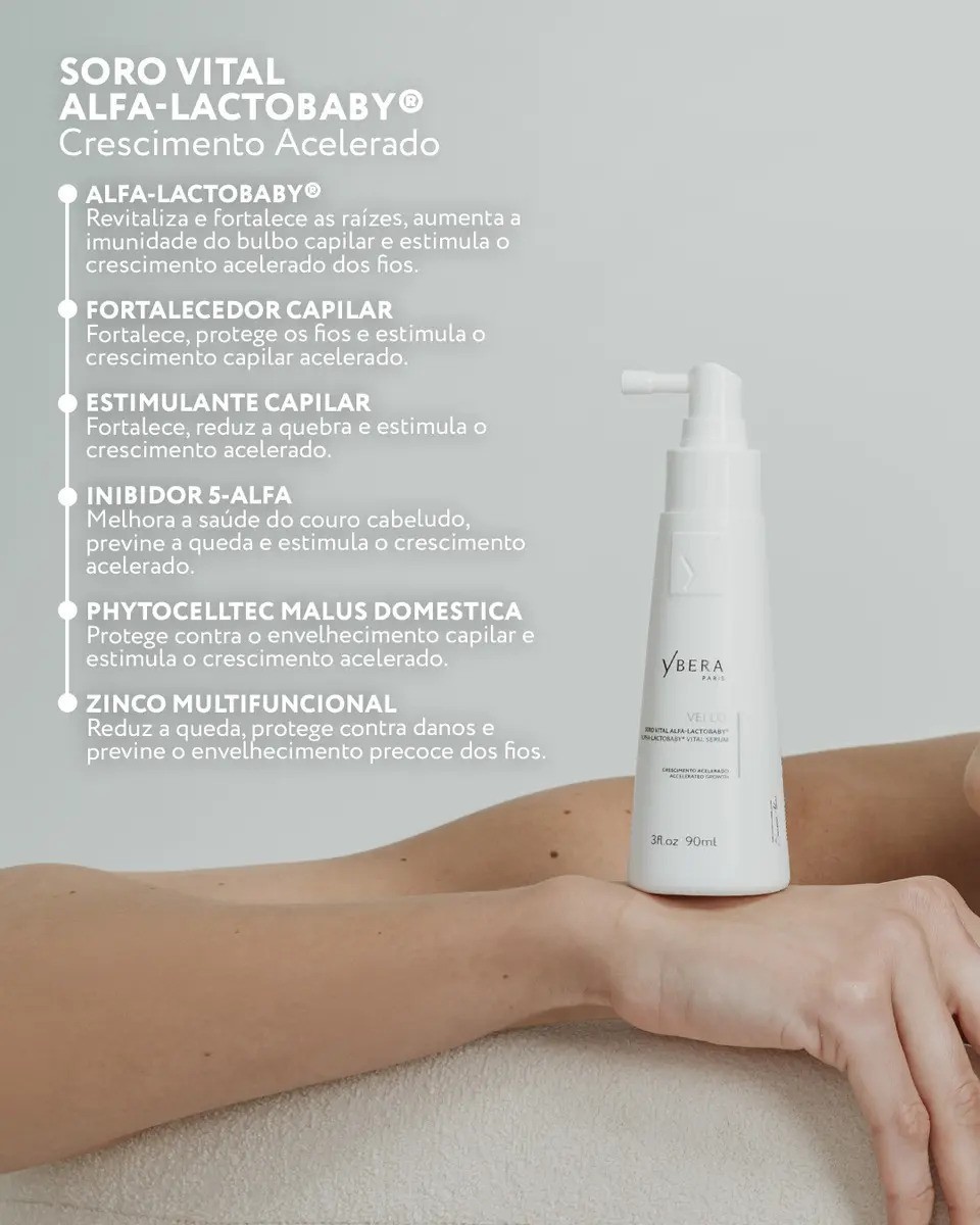 Ybera Vello Alfa-Lactobaby Anti-Hair Loss Serum 90ml Ybera Paris Hair Growth