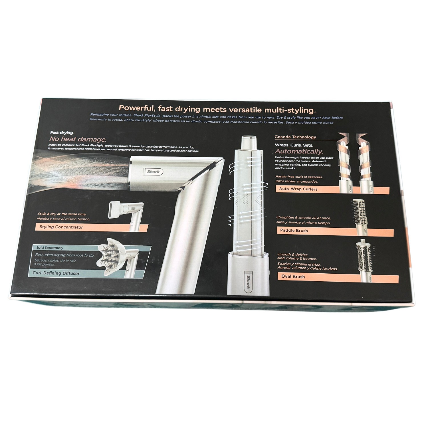 Shark Flex Style 1300W Air Styling & Drying System Stone (HD430) 120V US PLUG