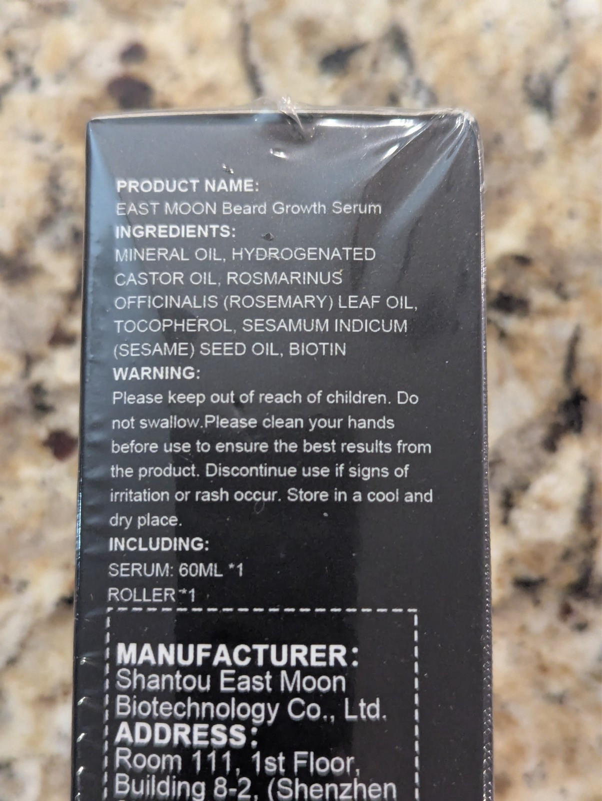 East Moon Beard Growth Serum Hyper Derma Roller 2 fl oz