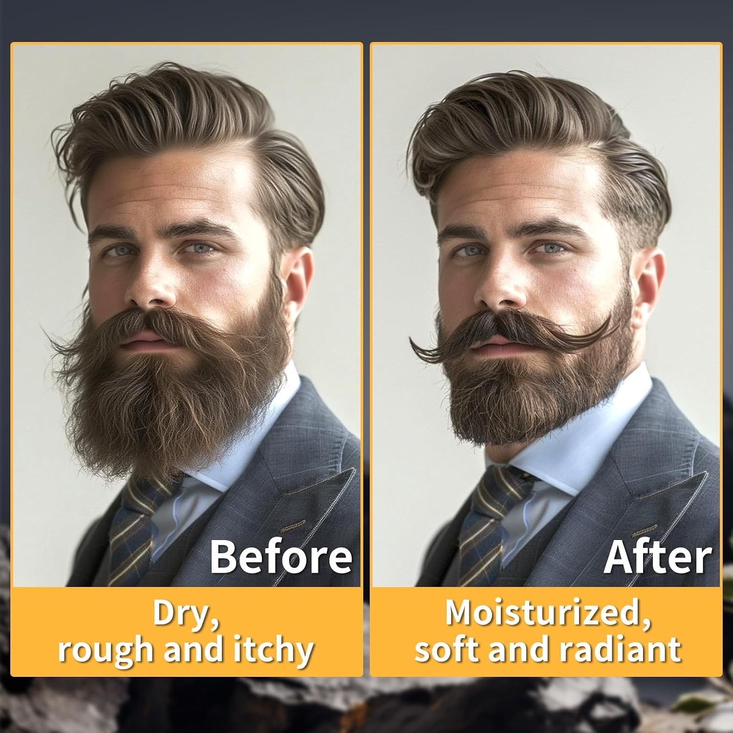 1oz Mustache Wax For Men – Unscented Strong Hold Moustache Beard Wax Styling Pas