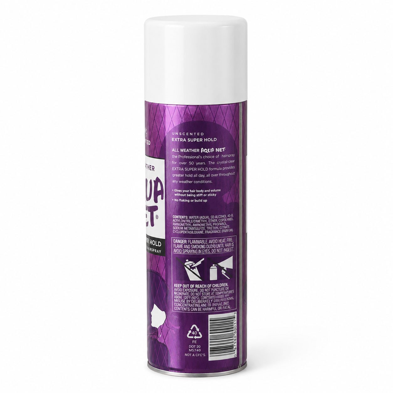 Aqua Net All Weather Unscented Extra Super Hold Pro Hairspray 11 oz – 2 PACK