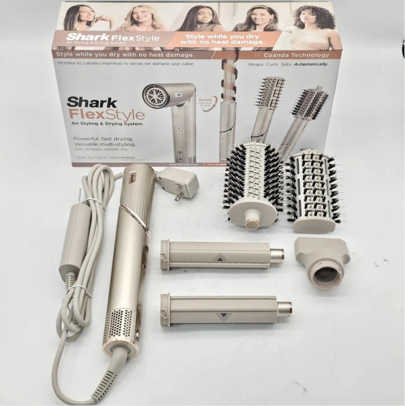 Shark Flex Style 1300W Air Styling & Drying System – Stone (HD430) Open US STOCK
