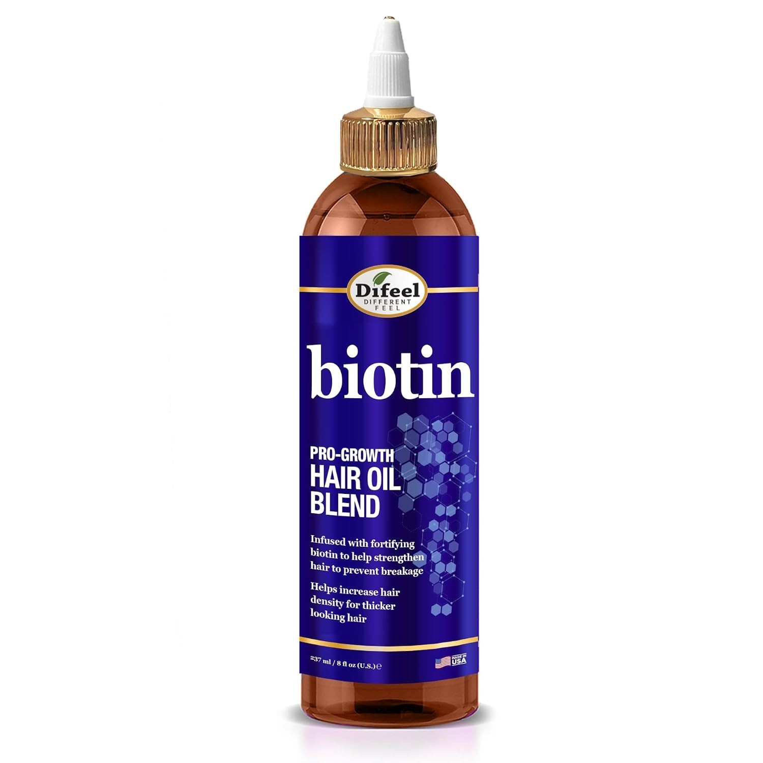 Thickening Biotin Hair Oil 8 oz – Nourish, Moisturize & Strengthen Your Strands