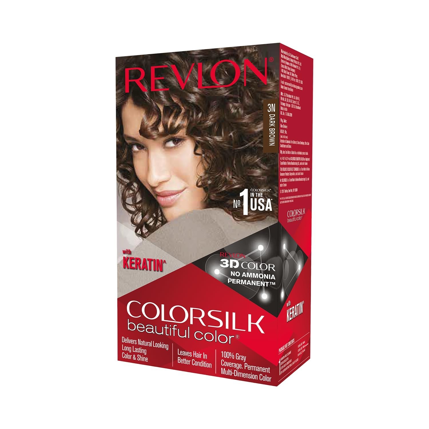 Revlon ColorSilk Hair Color Brown Black 2N Multi Colour Available 1 Pack